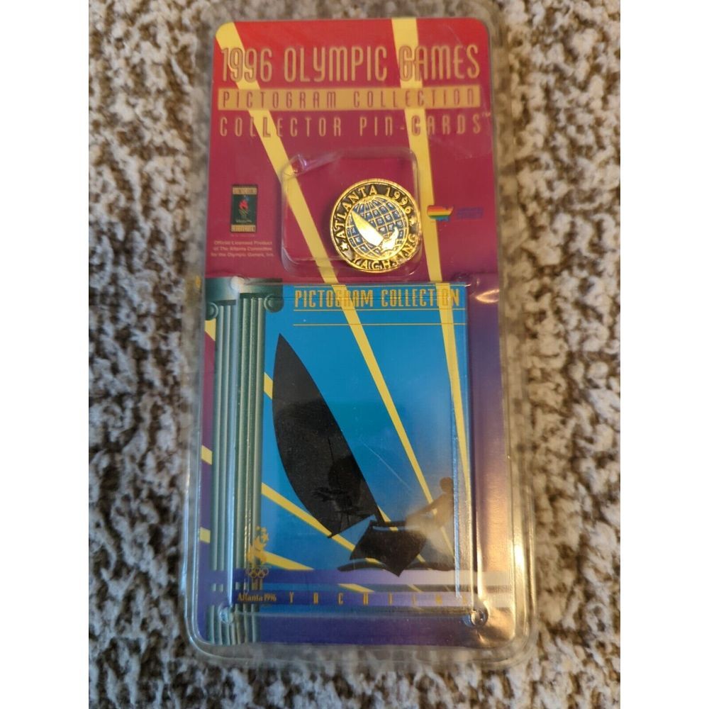 Vintage 1996 Olympic Games Collector Pin Card Atlanta Yachting Unopened